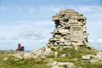 Monument für die Skifahrer Hanč und Vrbata, Riesengebirge, Foto: Archiv Vydavatelství MCU s.r.o.